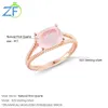 GZ ZONGFA – bagues en argent Sterling 925 pour femmes et filles, bijoux à la mode, pierres précieuses roses naturelles