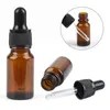 10 ml draagbare vloeibare drop pipet reagens lege amber hervulbare glazen fles reizen pot met druppels professionele opslagflessen potten DH3968