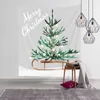 Christmas tapestry watercolor Christmas tree printing bedside hanging cloth bedroom background cloth wall decoration cloth 210609