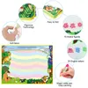 8 Tipos Big Size Magic Water Drawing Mat Board 4 Penas 1 Selo Set Pintura Brinquedos Educativos para Crianças