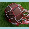 Outdoors Ball Net Bag Sportbollar Bar Big Pocket Portable Utrustning Fotboll Basketbollvolleyboll Utomhusväskor Toppkvalitet 3 8Qs F DRO