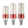 6pcs / lot E27 E14 LED 옥수수 전구 높은 전원 12W 16W SMD2835 220V 240V 캔들 램프 샹들리에 촛불 LED 가정 장식 D2.5