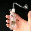 Mini gorgogliatore d'acqua in vetro Tubi Ciotola in vetro Shisha Bruciatore a nafta Narghilè 10mm Acchiappacenere Bong Piccolo Percolatore Accessori per fumatori Regali fantastici per i fumatori