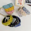 Fashion Women Hair Accessories Shining Rhinestone Hairband Baroque Headwear Center Knot Casual Headbands