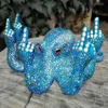 Gesture Octopus Statue Fluorescence Résine Ornements Simulation Octopus Table Artisanat Home Office Décoration LORS889 210727