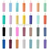 New Rainbow Color Mugs Double Wall Matte Finish Reusable 16oz Plastic Tumbler With Straw Lid Wholesale