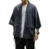 Ethnic Clothing Embroidery Haori Cotton Coats Harajuku Japanese Style Cardigan Men Samurai Kimono Robes Yukata Asian Clothes Women Jackets