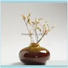 Decor stile vintage Fiori Vaso Vaso da fiori Mini piccoli vasi in ceramica cinesi fatti a mano Vasi bonsai Decorazione da scrivania J1 Drop