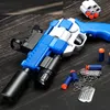 Toy Gun Revolver Pistol Modell Electric Soft Bullet Toy Gun Pistola Blaster Säker Värme För Vuxna Pojkar Födelsedag Presenter