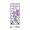 Подарочная упаковка Цветочная бабочка Розовые наклейки Скрапбукинг Материал DIY Craft Saceates Junk Journal Journal Planner Аксессуары