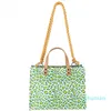 Borse da sera Borsa da donna 2021 moda spalla leopardo stampa tela grande volume borse a borse one-spalla 6352