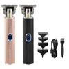 T10 Oil Head Electric Trimmer Carving USB Hair Cutting Machine White Aluminum Tube Clipper8406116