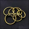 Collectable Athletic Outdoor As Sports & Outdoors Solid Brass Split Rings One Loop Keyring 32-45Mm Bag Hook Connector Keychain Keys Holder D