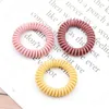 Cavo telefonico di alta qualità Cavo di gomma Cravatta per capelli Ragazze Fascia elastica per capelli Anello Corda Colore caramella Bracciale Accessori per capelli per adulti per bambini8010347