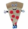 Hög kvalitet pizza maskot kostym halloween jul fancy party klänning utsökt mat tecknad tecken kostym karneval unisex vuxna outfit