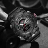 Smael mode sport vattentät klocka män topp lyx märke militär digital quartz armbandsur mens dubbla visning bakgrundsbelysning klocka x0625