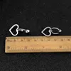 Dangle & Chandelier Fashion Stainless Steel Half Moon Stud Earrings Love Heart Pendant Ear Clip For Women Girls Jewelry Christmas Party Gift