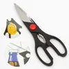 Multifunctional Kitchen Scissors Stainless Steel Shears Meat Vegetable Barbecue Tool Bottle Opener Walnut Clip Chicken bones Cutting JY0018