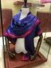 Grands foulards carrés pour femmes à la mode, 4 saisons de laine de soie polyvalente de haute qualité, foulards châle 140 * 140cm sans boîte