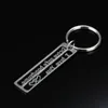 Stainless Steel Hollow Keychain Creative Car Keychains Pendant Drive Safe Valentine's Day Gift Keyring