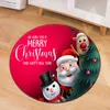 Christmas Pattern Round Carpet Computer Chair Living Room Bedroom Hanging Basket Children's Floor Decoration Rug Home Bath Mat 211217