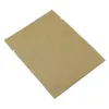 100 pcs aberto top kraft papel mylar saco de folha de calor lacarrão rasgo entalhe bolsas de embalagem de grau de comida para café moído lanche chá doce