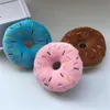 Mjuk hund donuts plysch husdjur hund tugga leksak söt valp squeaker ljud leksaker rolig valp liten medium hund interaktiv leksak