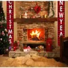 Nootcracker Soldaat Kerstbanner Decor voor Home Holiday Merry Door Happy Year Y201020