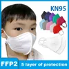 KN95 kleurrijke masker kind chlid volwassen ademhalingsfilter anti-mist nevel anti dustroof filteren 95% herbruikbare 5-laagse bescherming