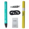 Penna 3D fai-da-te da 1,75 mm Penna con rilevamento tattile USB Ricarica penna per stampa 3D + Filamento PCL 25M Regalo giocattolo creativo per bambini Design