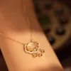 Ожерелья с подвесками, женское долговечное ожерелье с замком, ювелирные изделия, короткое колье на ключицу для леди, корейская цепочка2318820