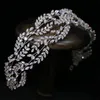 Pageant Zircon pannband hårband bröllop brud krona tiara hår tillbehör smycken party prom headpiece prydnad klänning accessori6717223