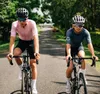 Zespół Black Sheep Pro Areo Cycling Jersey z krótkim rękawem wyścig Aero wycinany z lekkim materiałem dla mężczyzn i kobiet Pink 2203017075101