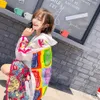 Summer Women Long Cartoon Print Chic Sunscreen Clothes Loose Hooded Coats 210820