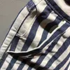 Marque de mode d'été pour hommes Coton Slim Fit Droite Japon Style Vintage Rayé Bleu Marine Style Casual Shorts Homme Chine Vêtements T200512
