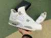 AJ4 2018 All'ingrosso 4 BLACK White Cement Green Glow Pure Money per scarpe da basket da uomo sportive boot classic IV sneaker da basket