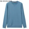 Giordano Hommes Sweatshirt Solide Pull Sweat-shirt Hommes À Manches Longues Mode Terry Hommes Vêtements Sudadera Hombre Moleton Masculino 201112