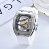 2021 Neue Uhr für Männer Sport Armbanduhr Transparent Zifferblatt Quarzuhren Silikonband Relogio Masculino Heißer Verkauf