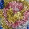 10m Natale Tinsel Garland Decorazione Decorazione Forniture Party Color Strip Striping Pendente Pendente Nastro Vacanze Disposizione di nozze