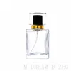 50ml Square Spray Bottles Glass Refillable Perfume Bottle Empty Colorful Makeup Atomizer Pump Spray Bottles