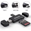 Multi USB2.0 TYPE-C Micro USB OTG with SD TF Card Reader for Computer MacBook Tablet