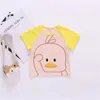 Summer Kids Boys tshirts Children Clothes short sleeve t-shirt Cute Cartoon Cotton Patchwork Tops Tees Toddler Baby t shirt 210713