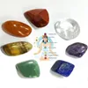 7pcs / set reiki natursten tumbled sten oregelbunden polering rock kvarts yoga energi pärla för chakra helande dekoration