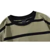 Männer T Shirt Farbe Block Druck 3 farbe Optional T Shirts Einfache High Street Grundlegende Alle-spiel Cargo Tops männlichen Streetwear W220307
