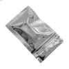 6x10cm Small Aluminum Foil / Clear Resealable Valve Zipper Plastic Bag Retail Packaging Packing Zip Lock Ziplock 200PCShigh quatity