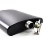 Matt Black 6oz 8oz Liquor Hip Flask Schroefdoppen Roestvrijstalen wijnpot Russische draagbare heupflessen WWA144