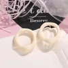 Stud Design Vintage Candy Color Irregular Geometric Oval Round Earrings For Women Girl Jewerly Gifts