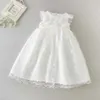Baby girls klänning barn första födelsedag boll gown spädbarn döda klänningar dop brudtärna party kläder 3-24 månad 210615