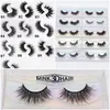 Multilayer 3D Fuax Mink Eyelashes Wispy Natural Look False Eyelash Soft Individual Fake Lash In Bulk Makeup Cruelty Free Fluffy Lashes Extension