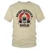 Dwight Schrute Gym For Muscles T-Shirt Herren Baumwolle Stilvolles T-Shirt O-Ausschnitt Kurzarm Das Büro-TV-Serie-T-Shirt Übergroße Bekleidung G1222